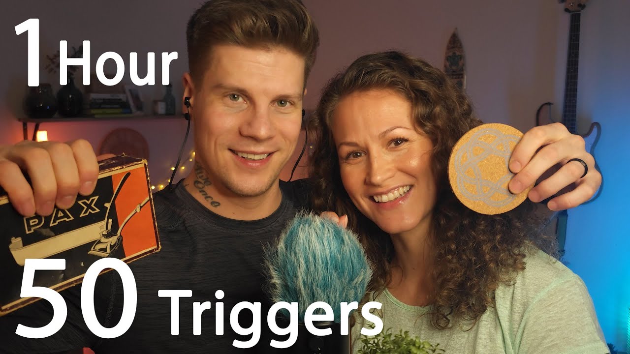 ASMR - 1 Hour - 50 Triggers - With Wife - To Make You Relax