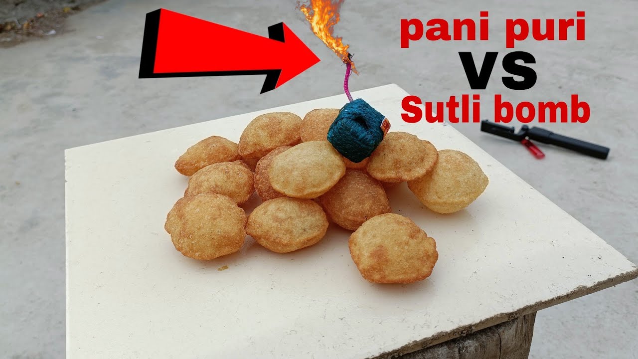 Pani Puri VS Sutli bomb!!!  New experiment !!! #crazykamlendra