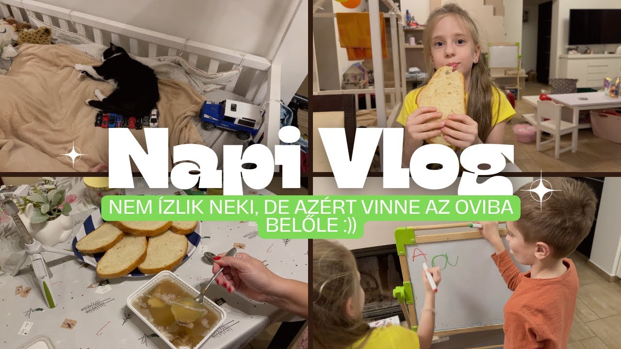 NapiVlog (márc.18.) - Nem ízlik neki, de azért vinne az oviba belőle 😅