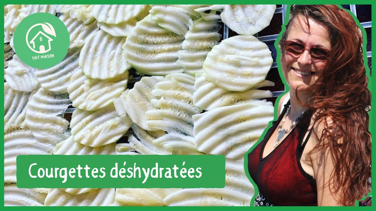 Courgettes déshydratées; étapes, stockage et utilisations en cuisine