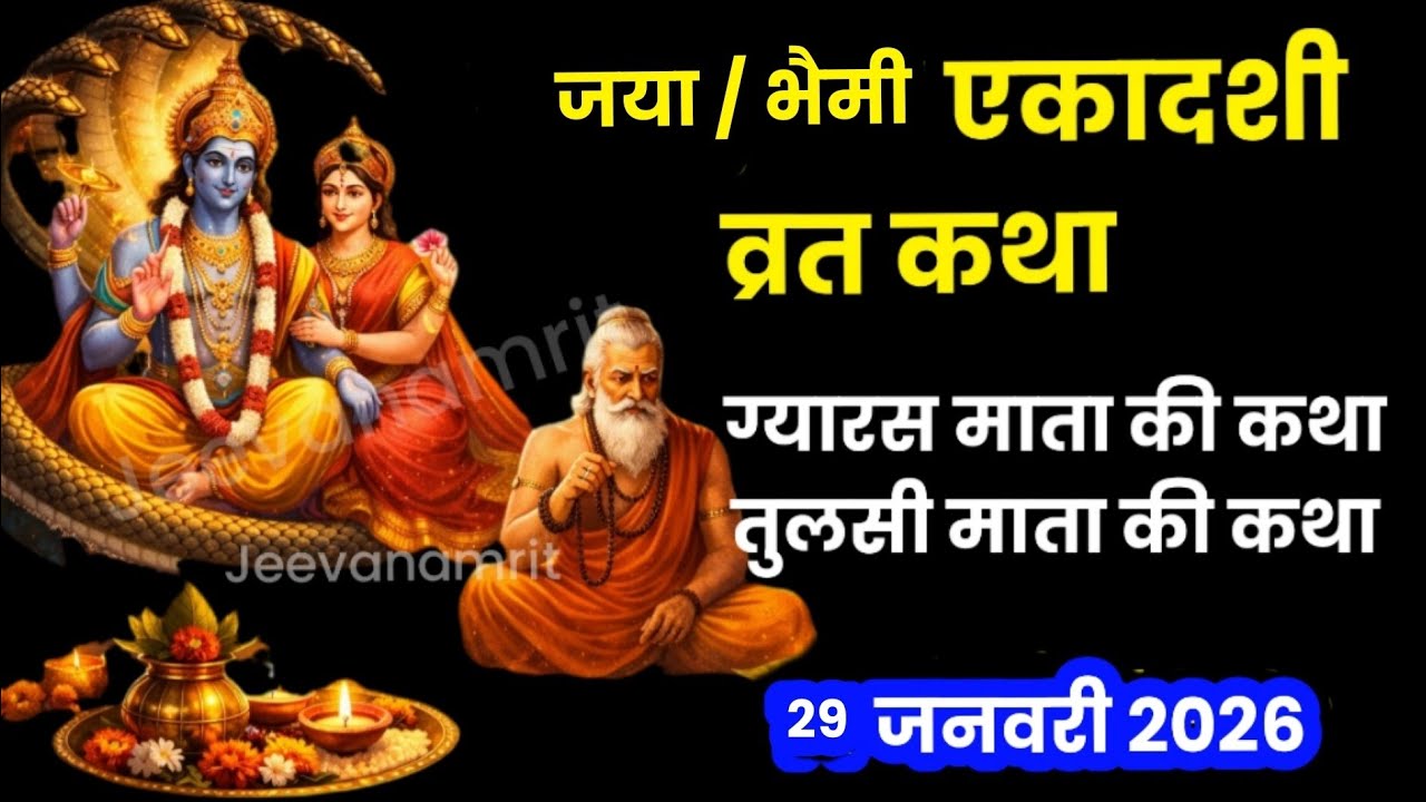 एकादशी व्रत कथा Ekadashi vrat katha एकादशीकी कथा Ekadashi ki katha Jaya ekadashi vrat katha#ekadashi