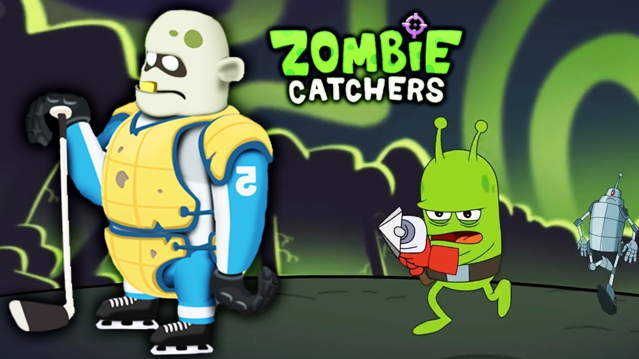 Охота на Зомби НОВЫЙ ЗОМБИ ХОККЕИСТ Весёлая игра про зомби Zombie Catchers