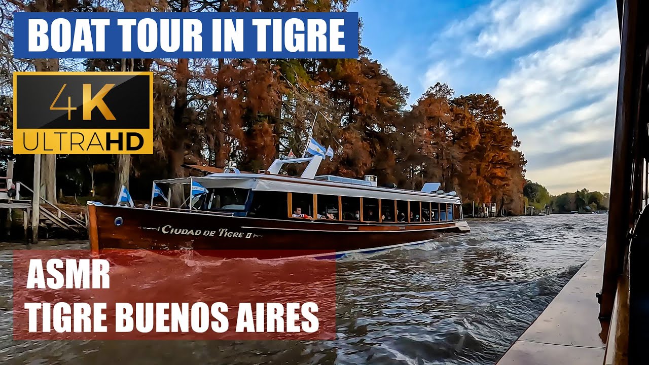 【4K】Boat tour in TIGRE. La Venecia argentina