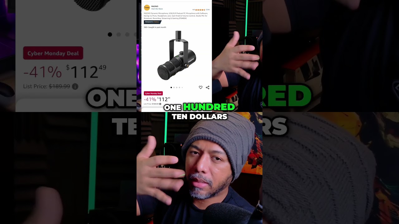 Maono PD400X против PD200X. Битва лучших динамических микрофонов Maono #shorts #maono #mic