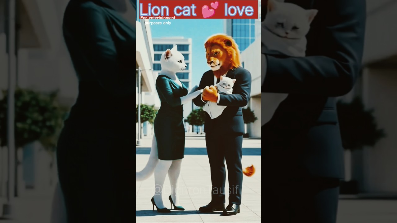 lion love cat story 
