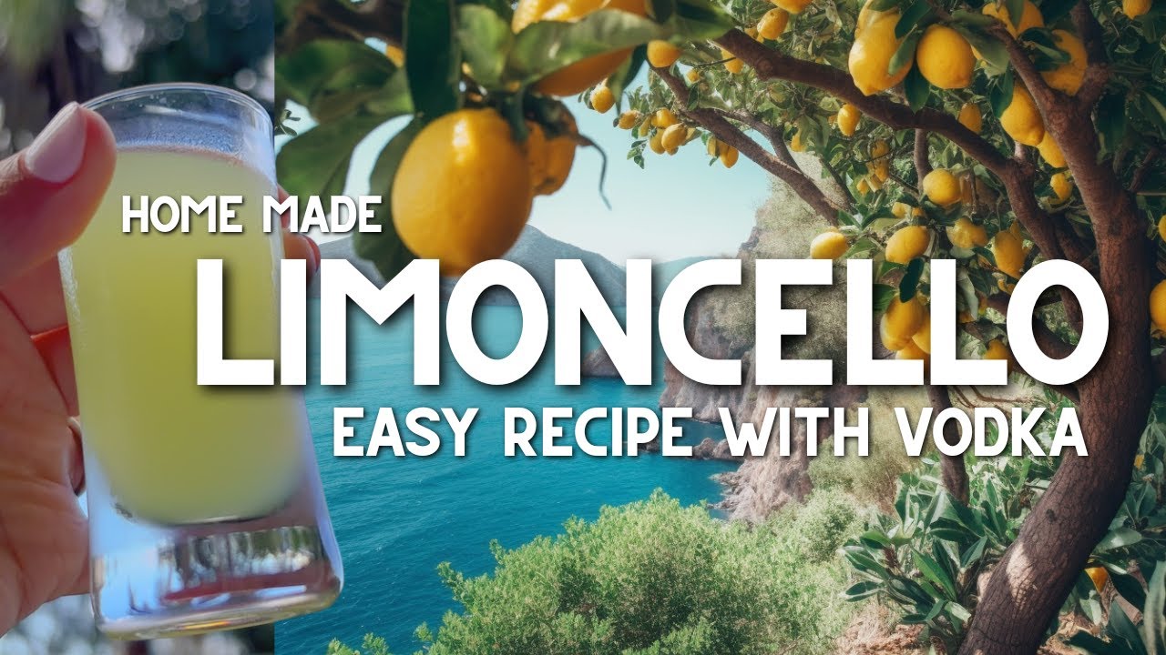 How to make limoncello - easy recipe using vodka for home made limoncello