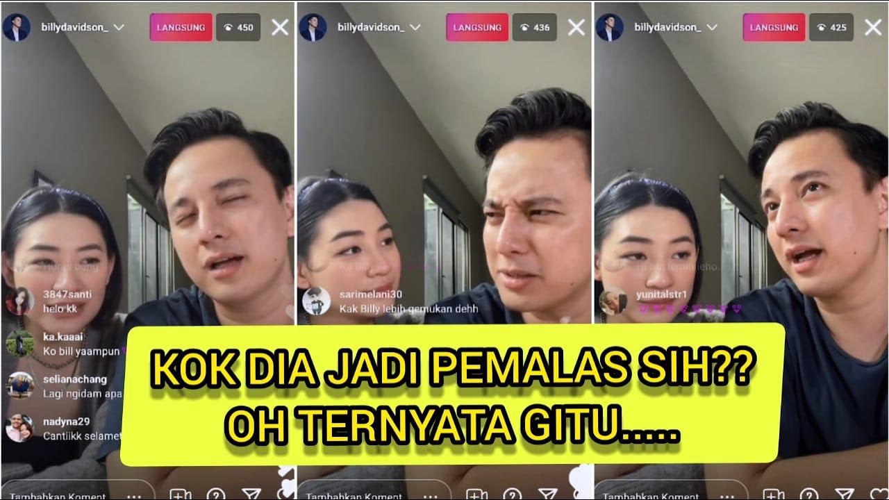 Live IG Billy Davidson dan Istri: PENGALAMAN PERTAMA BERHARGA !!!