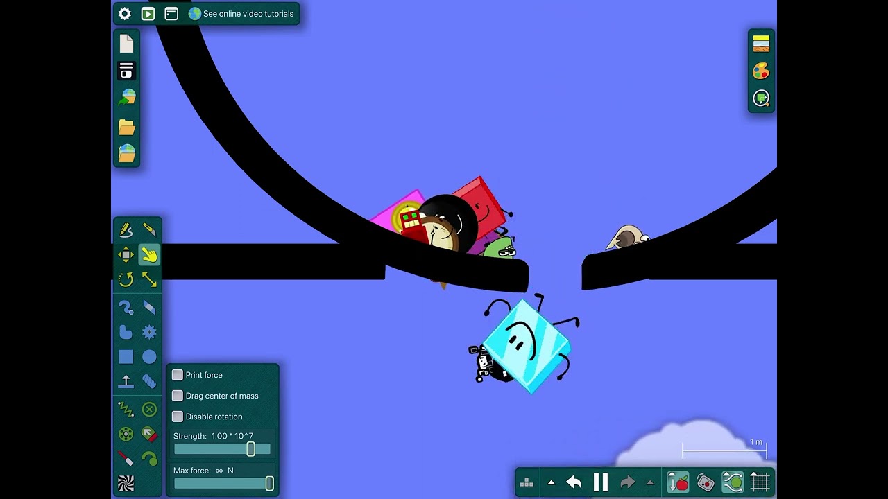 A very big marble race