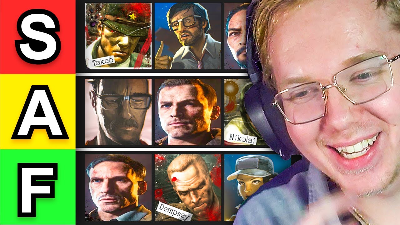 RANKING EVERY COD ZOMBIES CHARACTER.