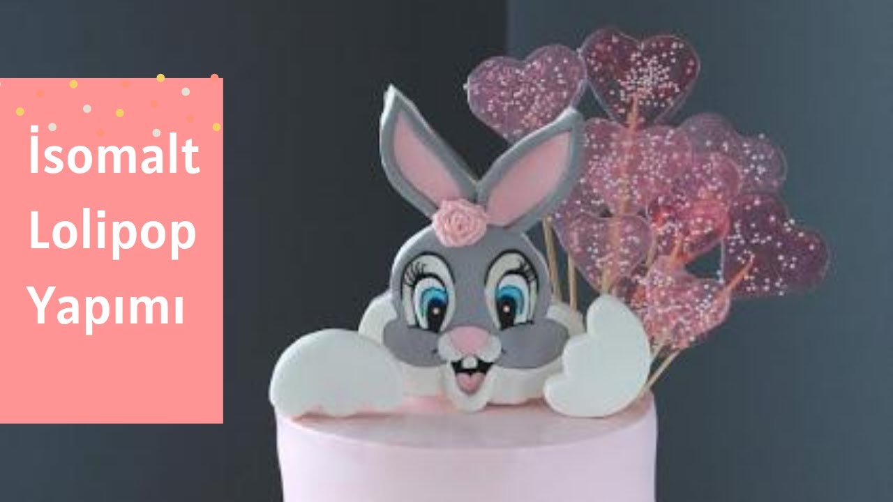 İsomalt Lolipop Yapımı 🐇 I Pastalarınızı isomalt şeker ile nasıl süslersiniz ?