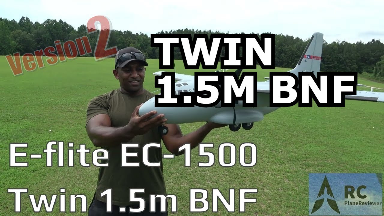 Представляем E-flite EC-1500 Twin 1,5 м BNF: лучший радиоуправляемый самолёт#rcplane #rc #avation