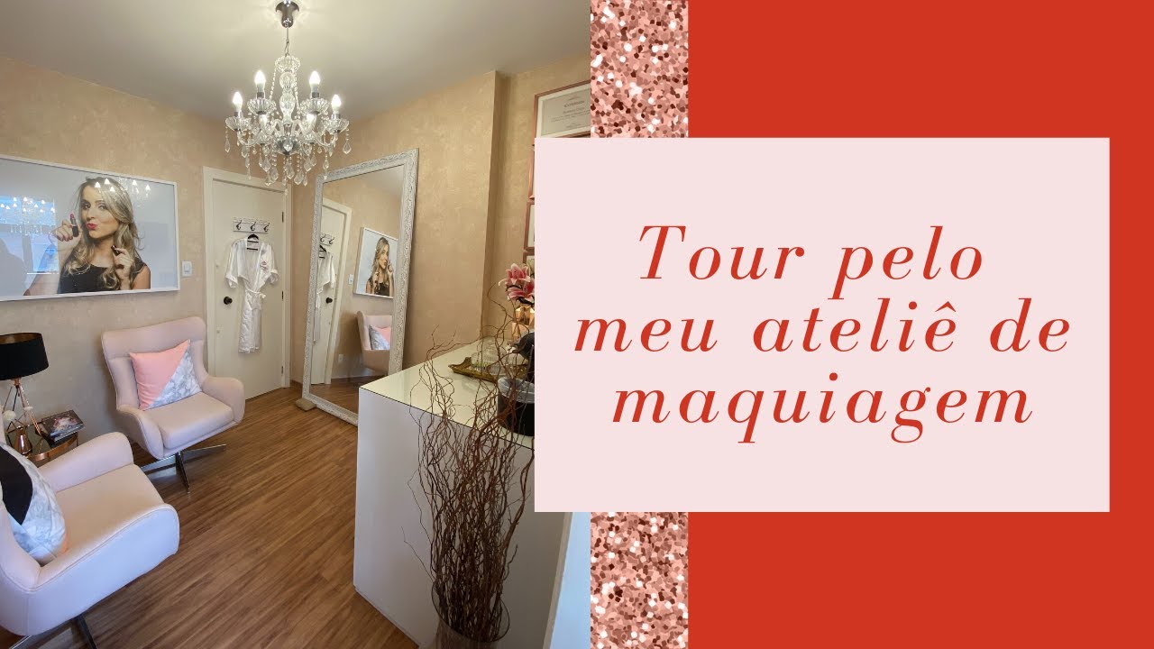 Tour pelo meu ateliê de maquiagem + decor natalina | Marianna Calfa
