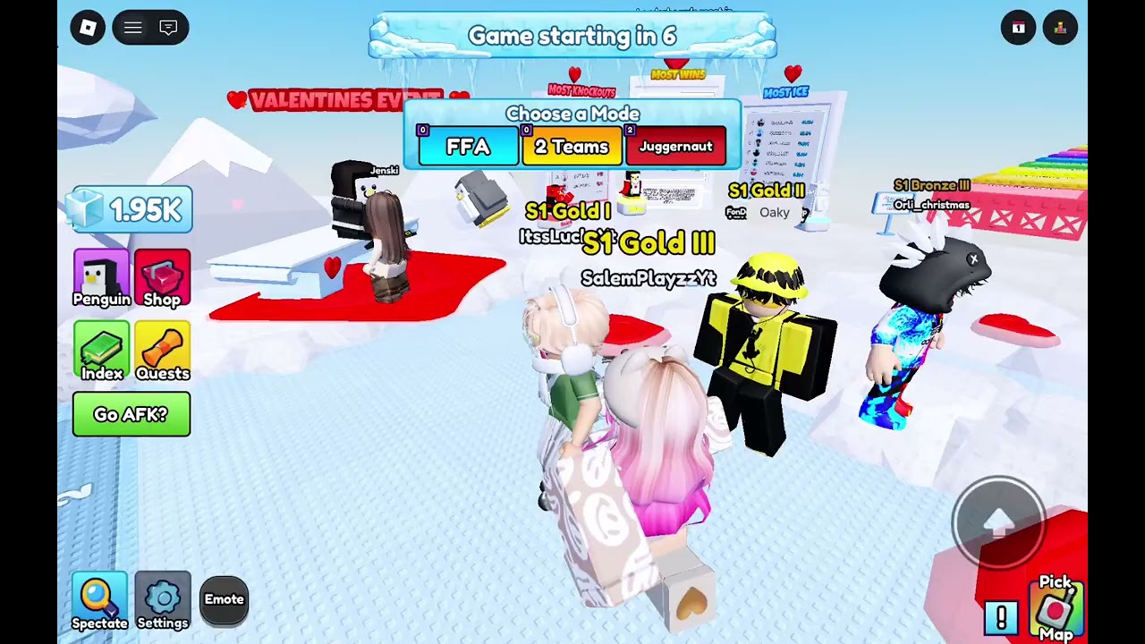 Playing knockout (wait till end for codes)