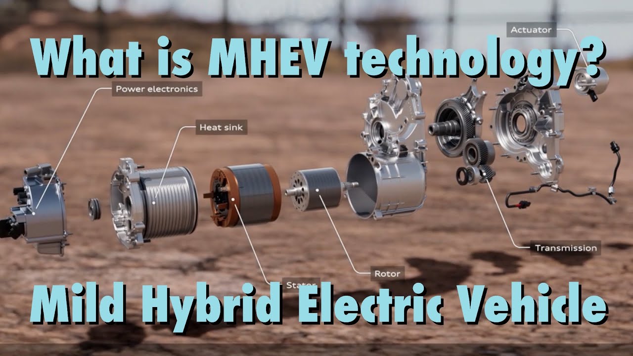 What is a MHEV vehicle? How does it work. Mild Hybrid Electric Vehicle with 48 volt system from Audi