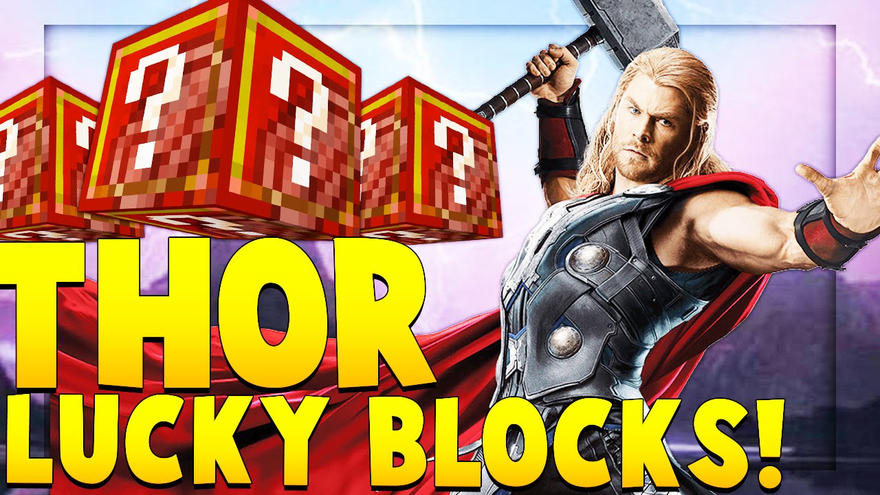 THOR AVENGERS LUCKY BLOCK MOD CHALLENGE | Minecraft - Lucky Block Mod | JeromeASF