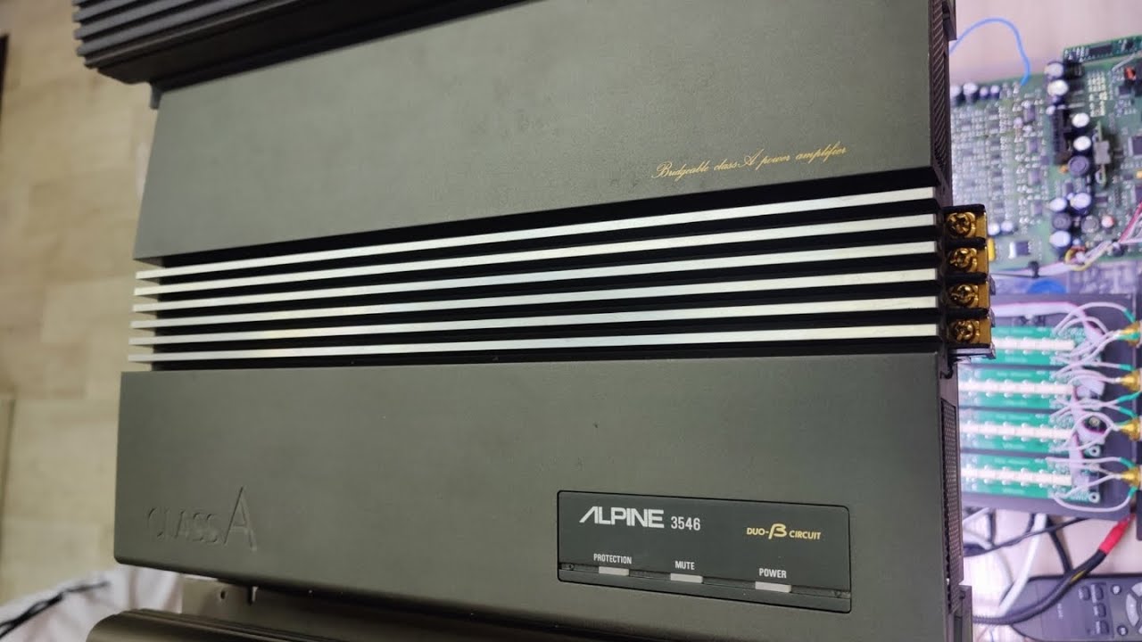 Alpine 3546 замер усилителя