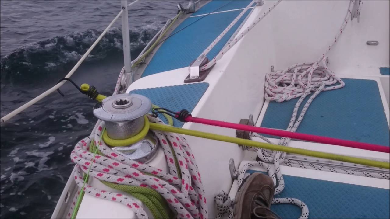 Sheet to Tiller Steering whilst single handed on RADIOACTIVITY