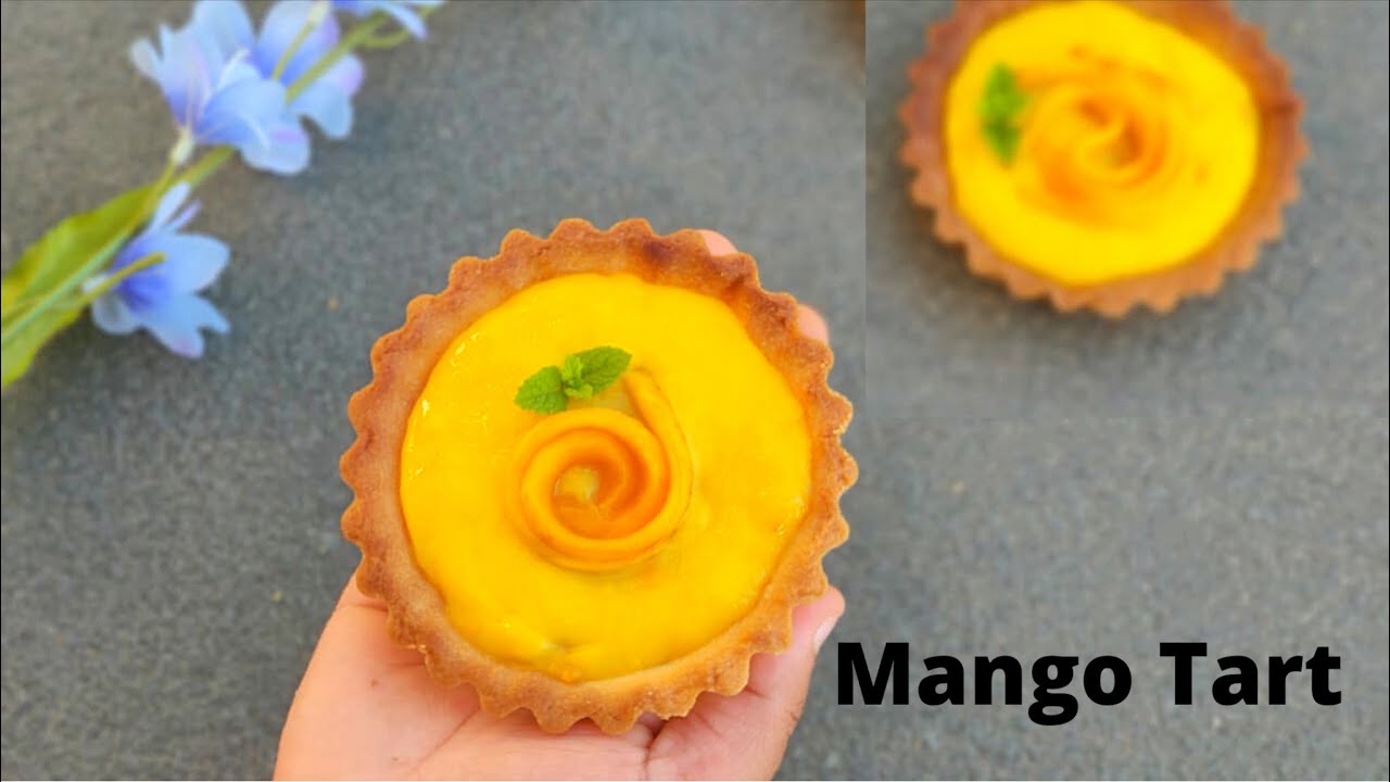 Mango Tart | mango recipe | easy tart recipe | eggless tart