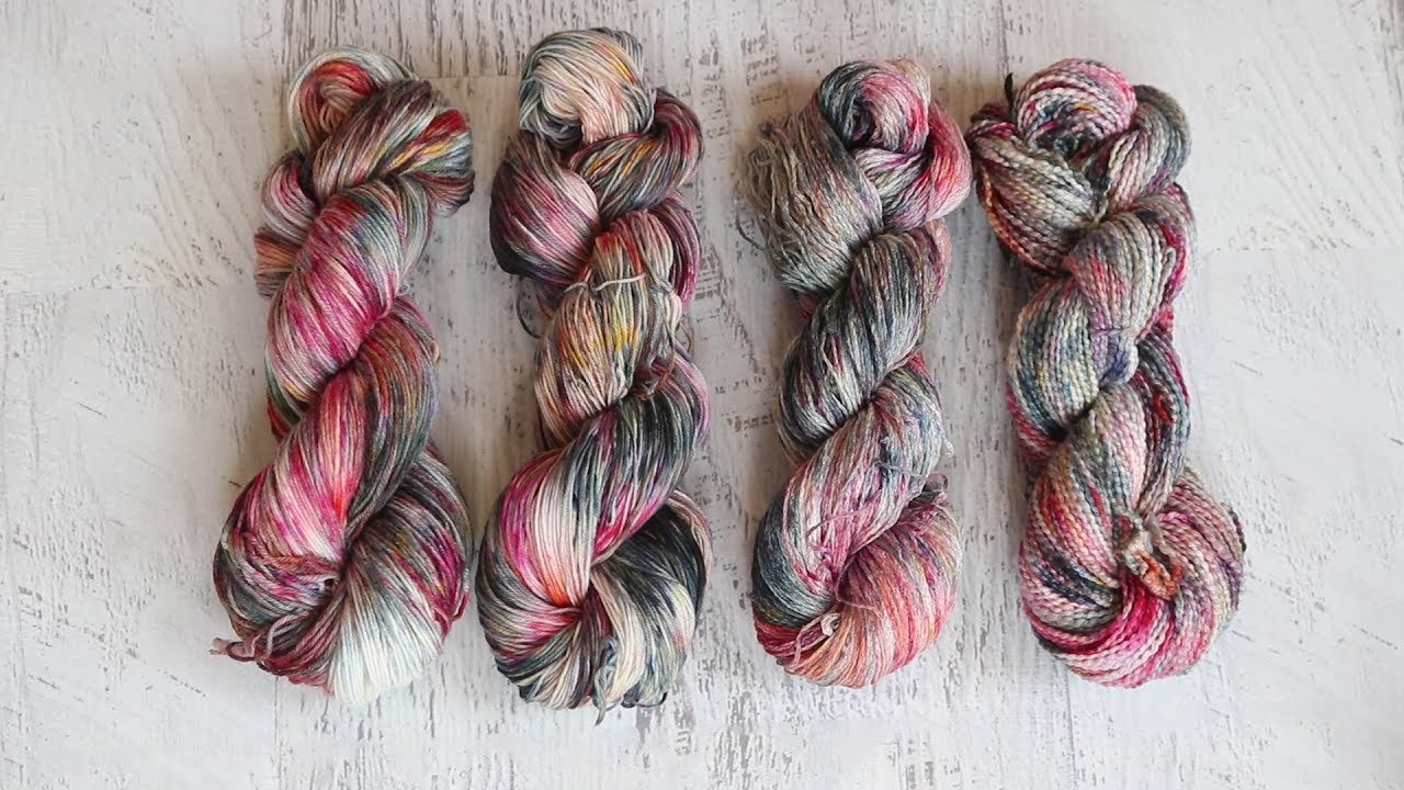 Dyepot Weekly #60 - Hand Painting Wool and Cotton Yarns  with Dry Tulip Tie Dye Powder