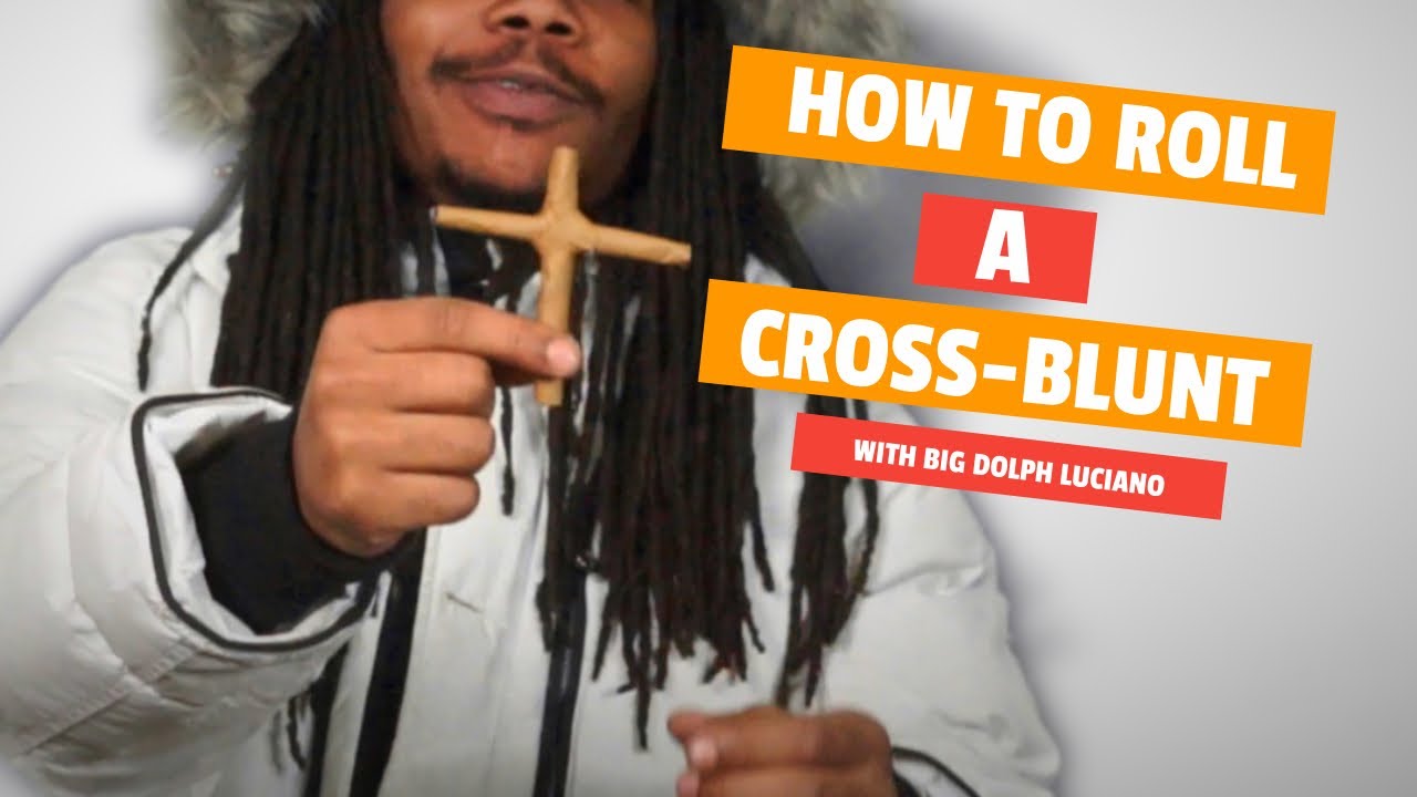 How To Roll A Cross Blunt Easy With Flat Wraps | Smoking With Dolph #26