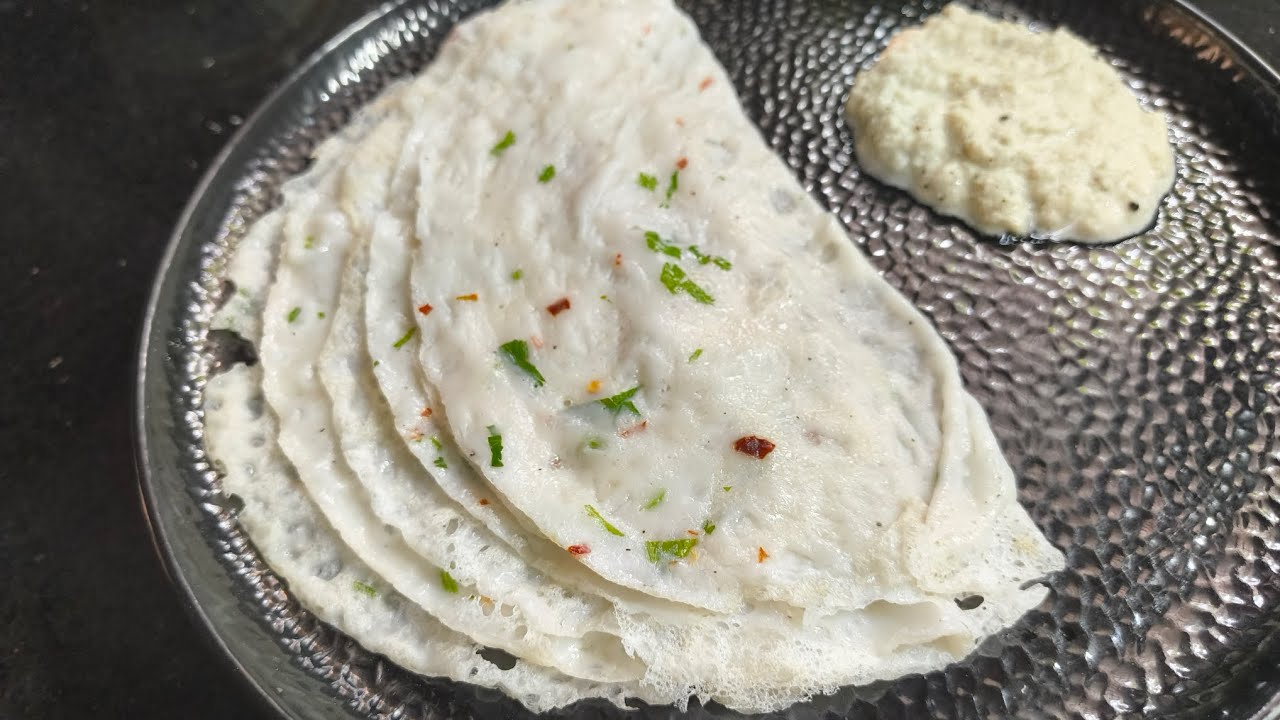 Mangalore's SPECIAL Neerdosa with Delicious Coconut Chutney?