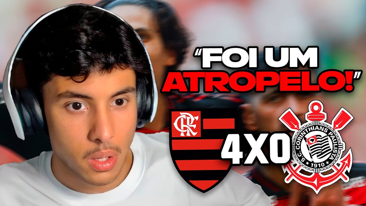 RENATO REAGE: FLAMENGO 4 X 0 CORINTHIANS | MELHORES MOMENTOS | 6ª RODADA BRASILEIRÃO 2025 | ge.globo