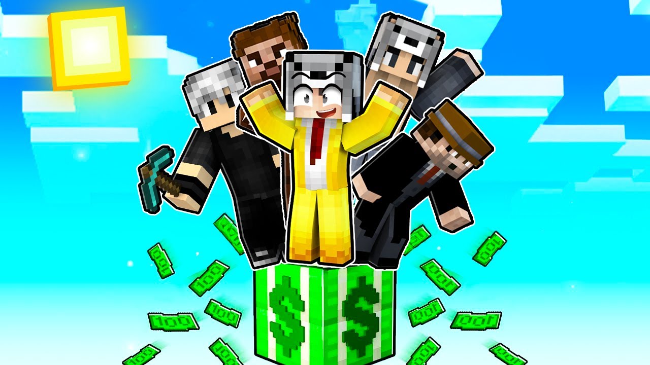 MİLYARDER TEK PARA BLOK'ta HAYATTA KALMAK 💲 - Minecraft