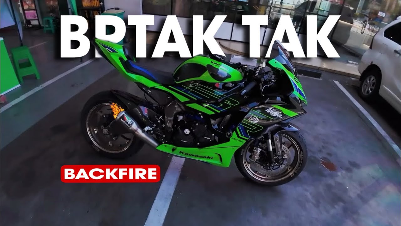 Muhaldilana KAWASAKI ZX6R 2024 BACKFIRE BRTAK-TAK - SETELAH SETTING ‼️
