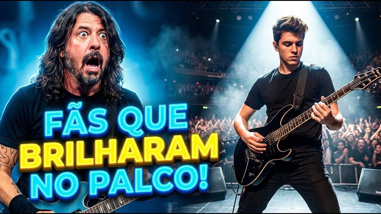 A HORA que o FÃ ROUBOU o SHOW! (Foo Fighters, Steel Panther, Keith Urban) #musica #guitar #rock