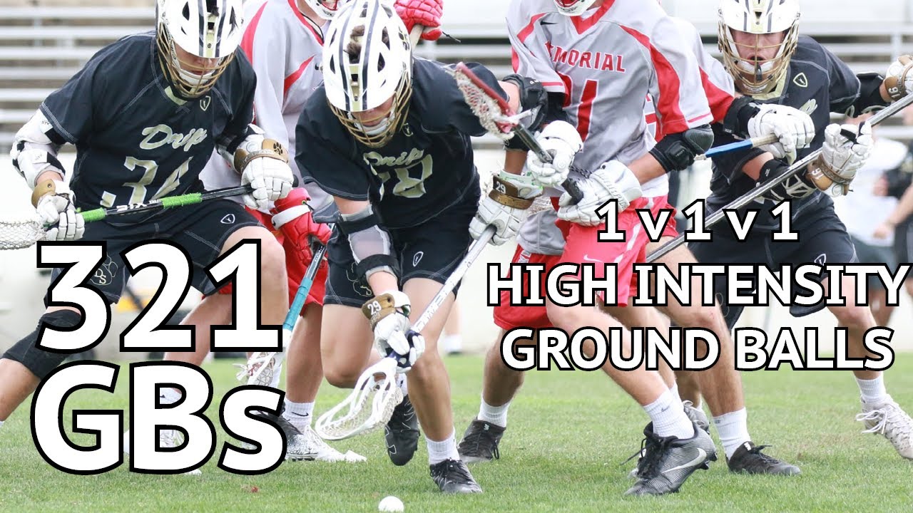 321 GBs- Lacrosse Groundball Drill