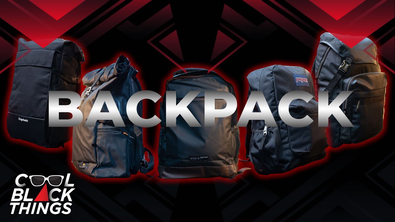 #BLACKLYFE 5 Black Backpack For Trendy Look/#COOL BLACK THINGS/2021 - EPS 14