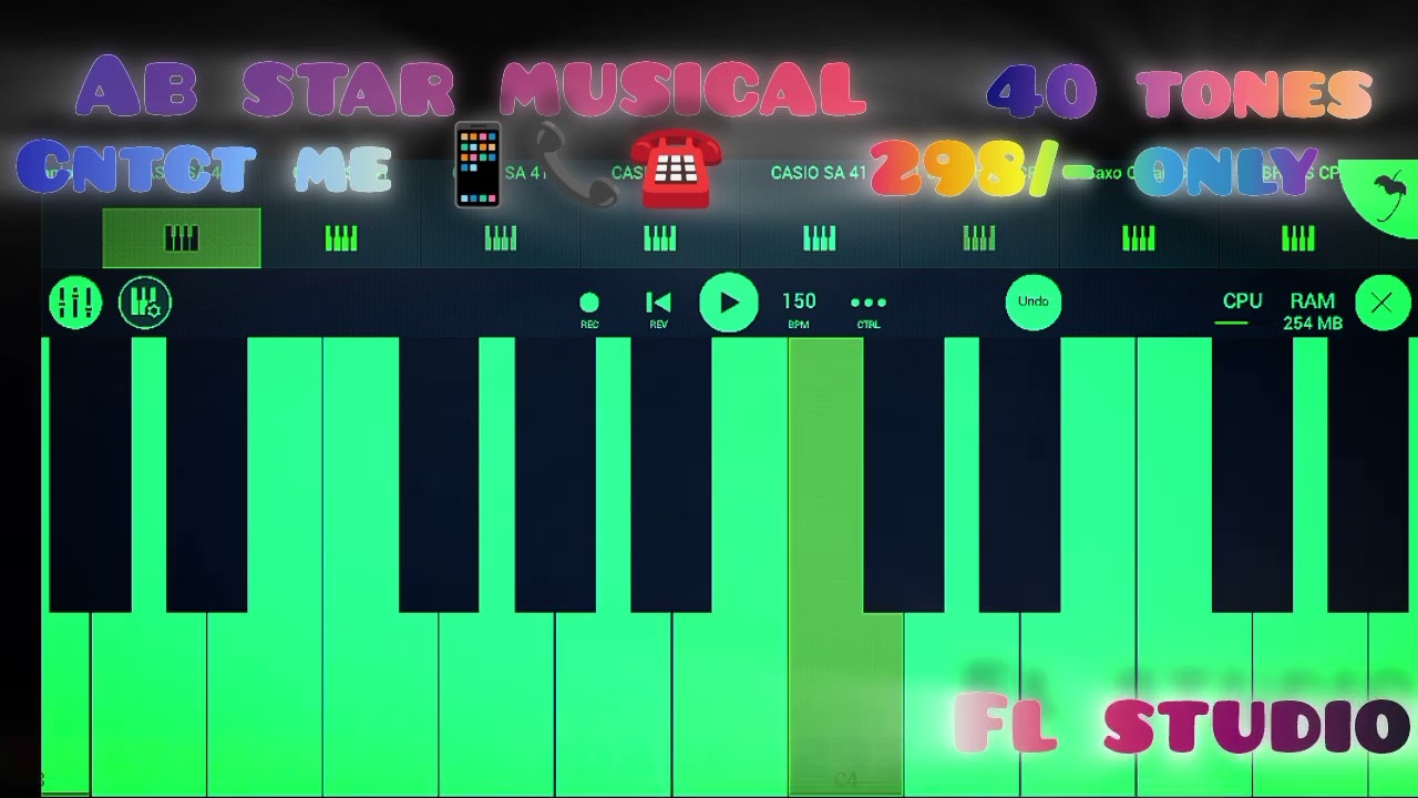 Fl studio casio 41 tone song#sourasong #pianomusic #banjo 