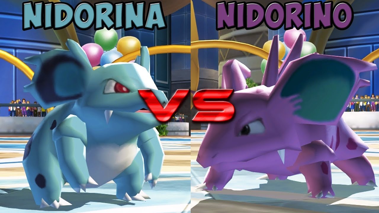 Pokemon battle revolution - Nidorina vs Nidorino