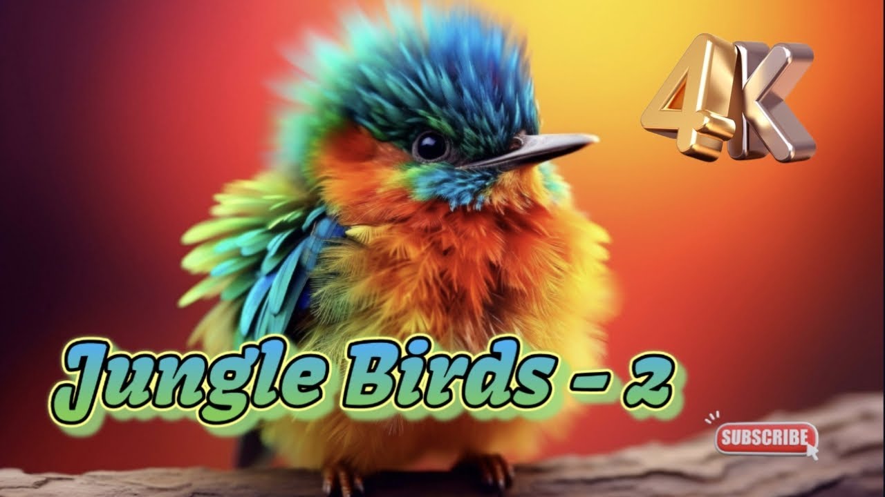 Jungle Birds 4K- Beautiful Birds Sounds | Relaxation film