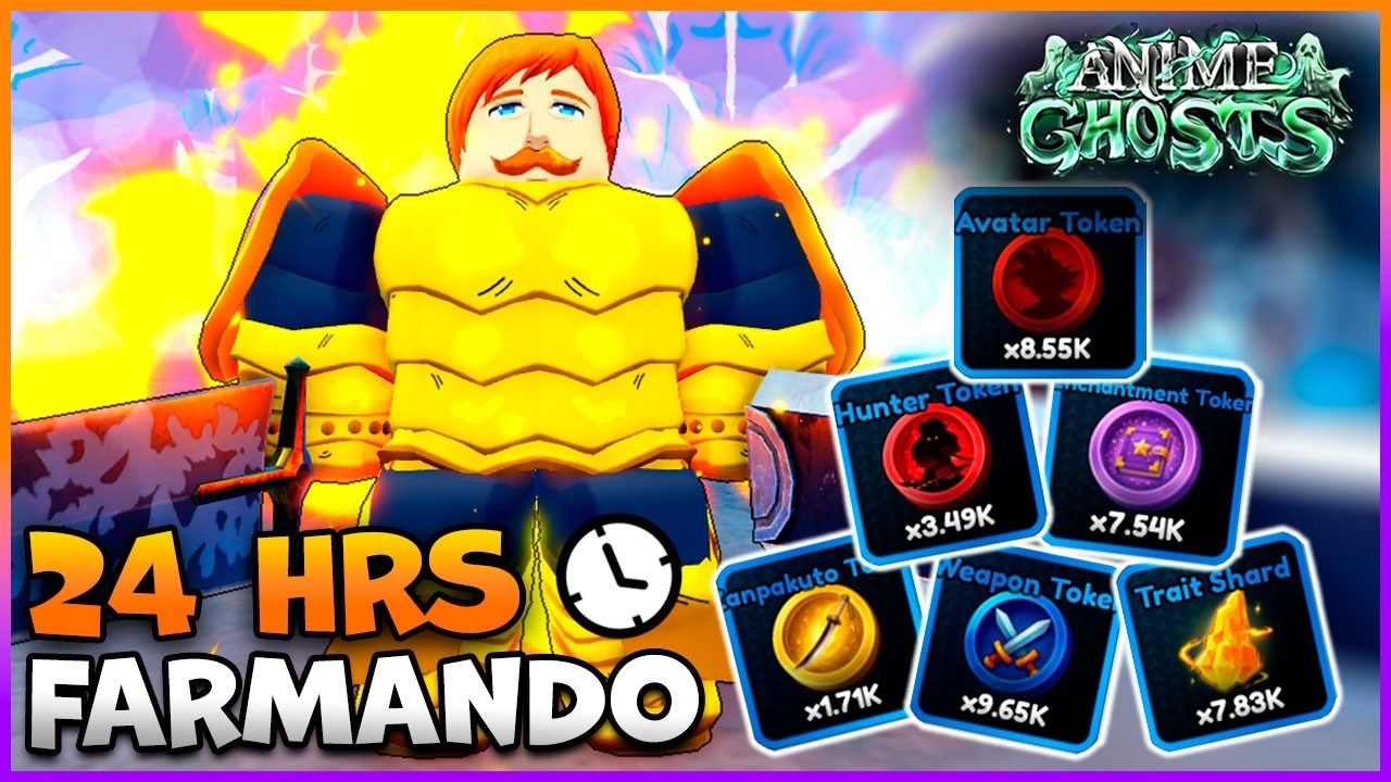 24 HORAS FARMANDO no ANIME GHOST e Esse Foi o RESULTADO!