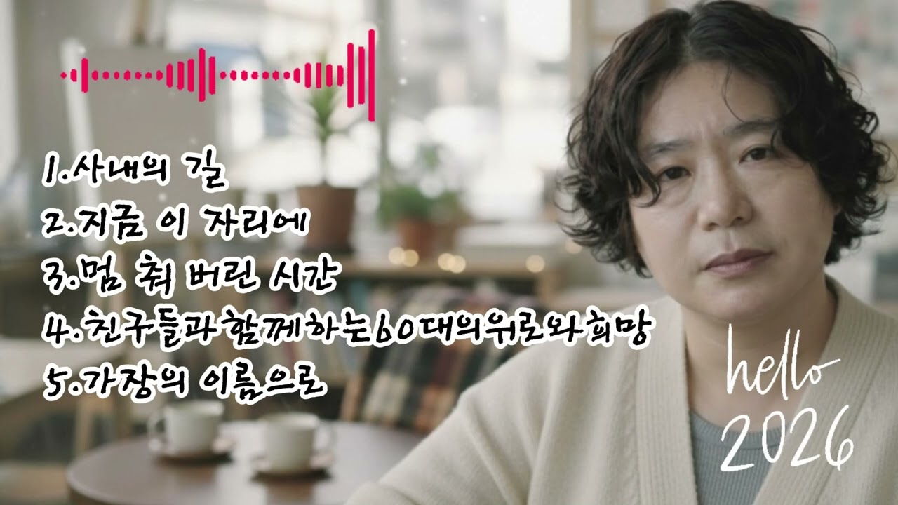 🎶 [73집]베스트 5곡 노래 모음🌟1.사내의 길  2.지금 이 자리에3.멈 춰 버린 시간 4.친구들과함께하는60대의위로와희망5.가장의 이름으로