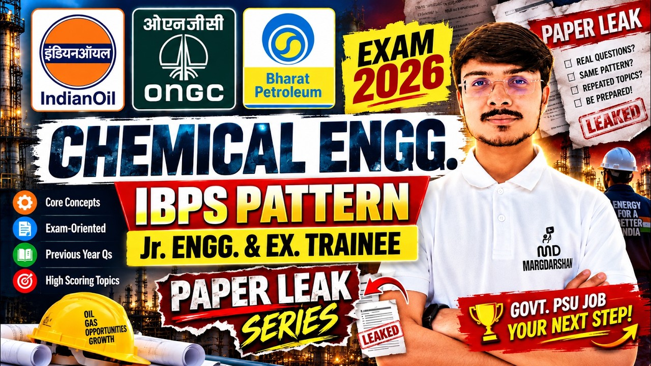 IOCL Exam 2026 | ONGC Exam 2026 | BPCL Exam 2026 | Chemical Engineering IBPS Pattern 2026