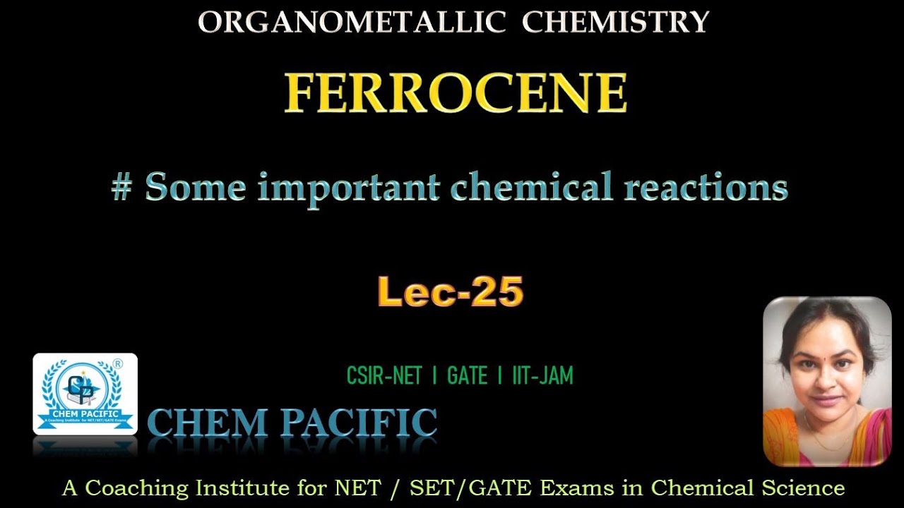 FERROCENE  I  Some Important Chemical Reactions  I  Lec-25  I CSIR-NET l GATE l IIT-JAM  I