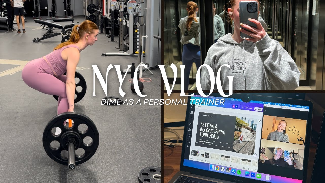 NYC VLOG | owning a small business + working out + week one of december challenge!