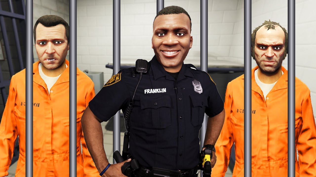 Franklin Become PRISON GUARD of BIGGEST JAIL in GTA 5!