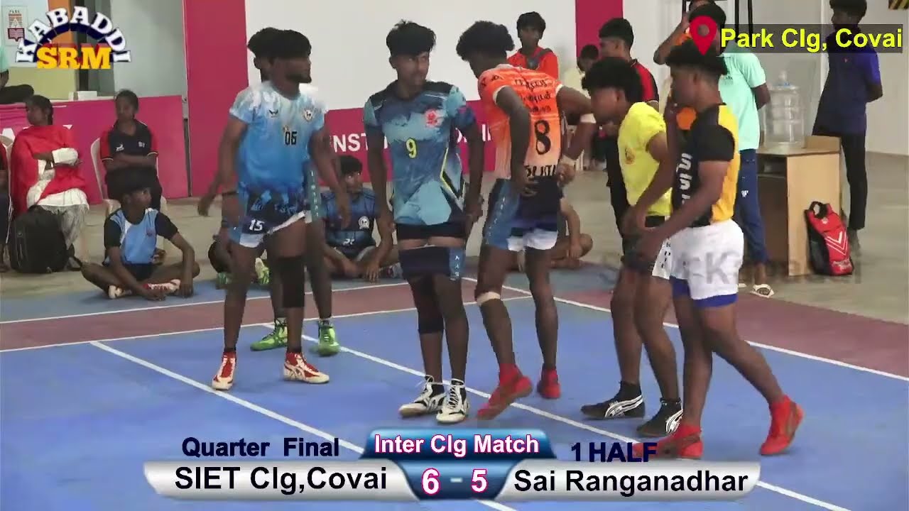 QF - SIET ,Covai Vs Sai Ranganadhar ,Covai  State Level  Inter Engineering Kabaddi @Park Clg, Covai
