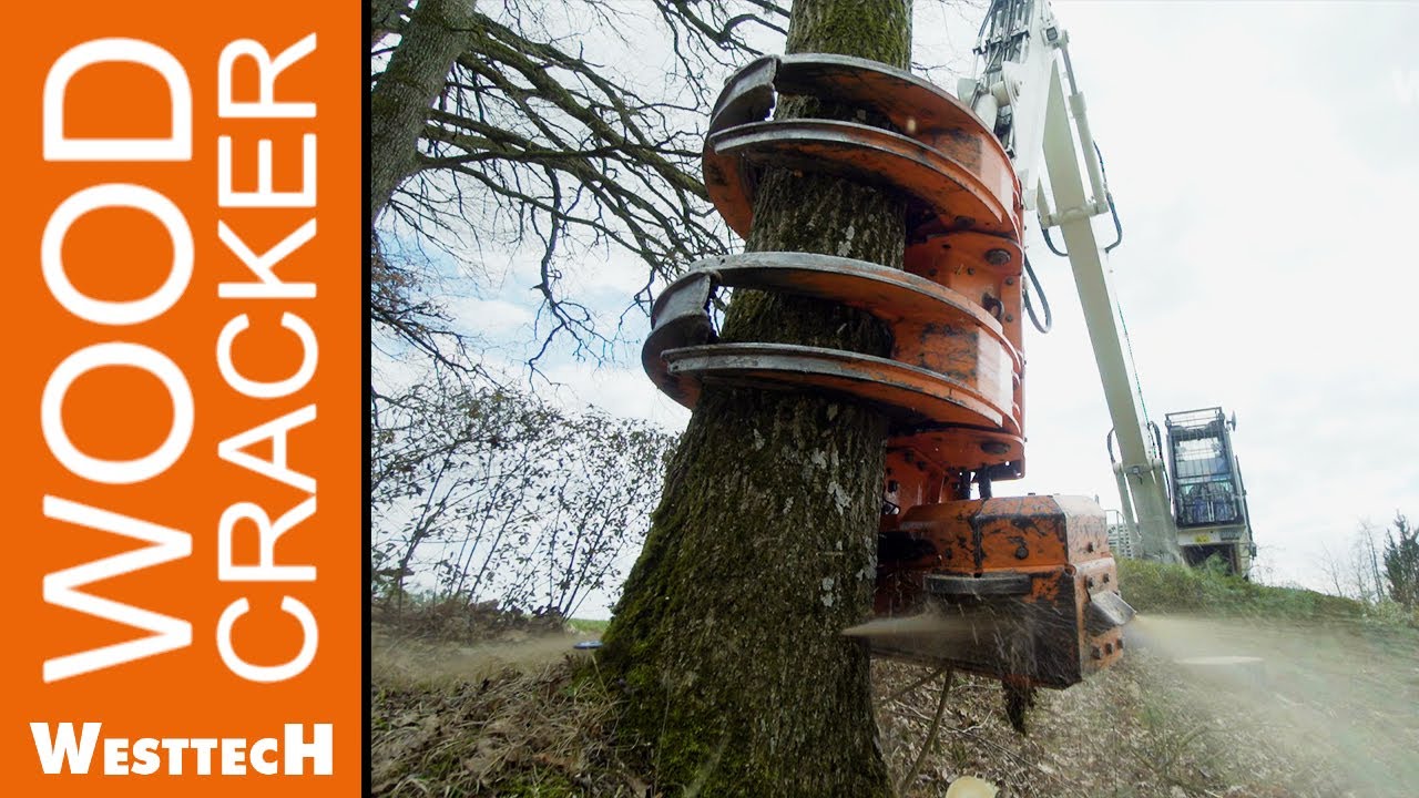 Greifersäge Woodcracker CS780 auf einem Sennebogen 825E