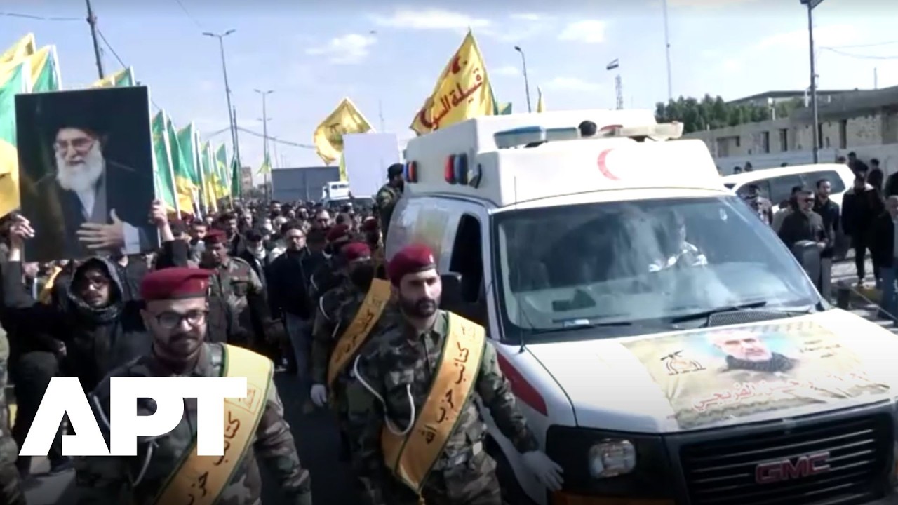 Mourners Chant ‘Death to America’ at Funeral of Iraq Militia Commander | APT