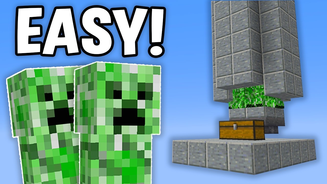 Minecraft EASY CREEPER FARM Tutorial 1.21+