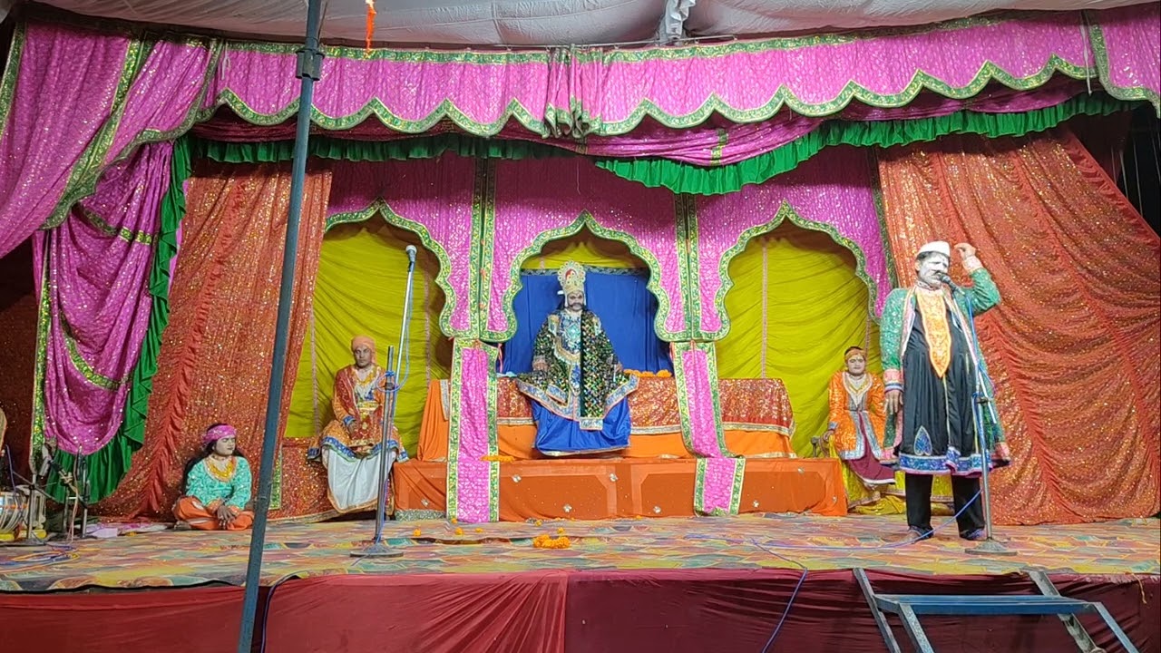 Rasleela ka bahut hi sundar drisya (shree rudra mahayagya Sickraur GHOSI -MAU)