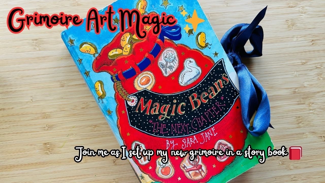 Grimoire Art Magic ✨ Join me as I set up my grimoire in a storybook 📕