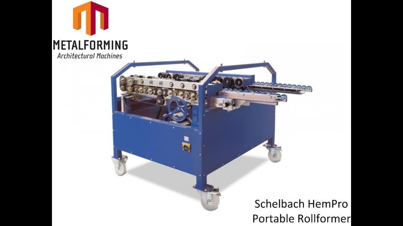 Schlebach Hempro Portable Metal Rollformer