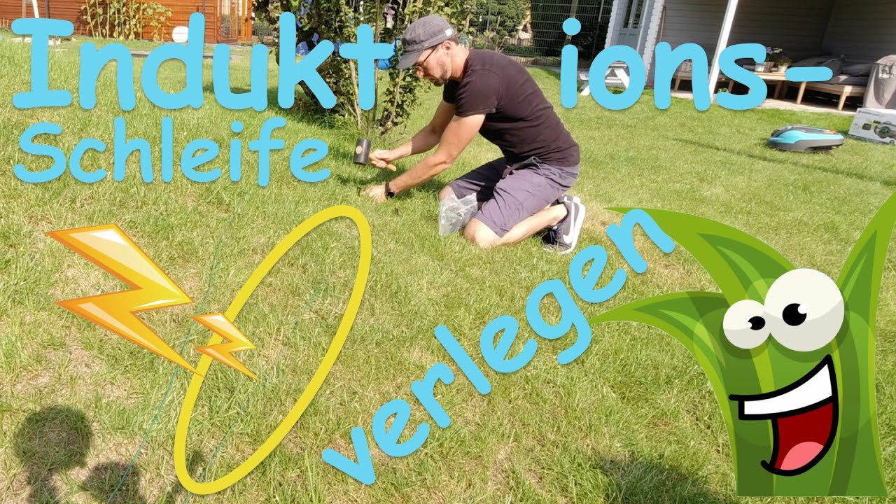 GG Theorie- Rasenmähroboter Gardena Husqvarna installieren, Induktionsschleife Kabel selber verlegen