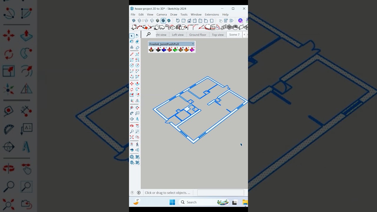 Join Push Pull Plugin in SketchUp 