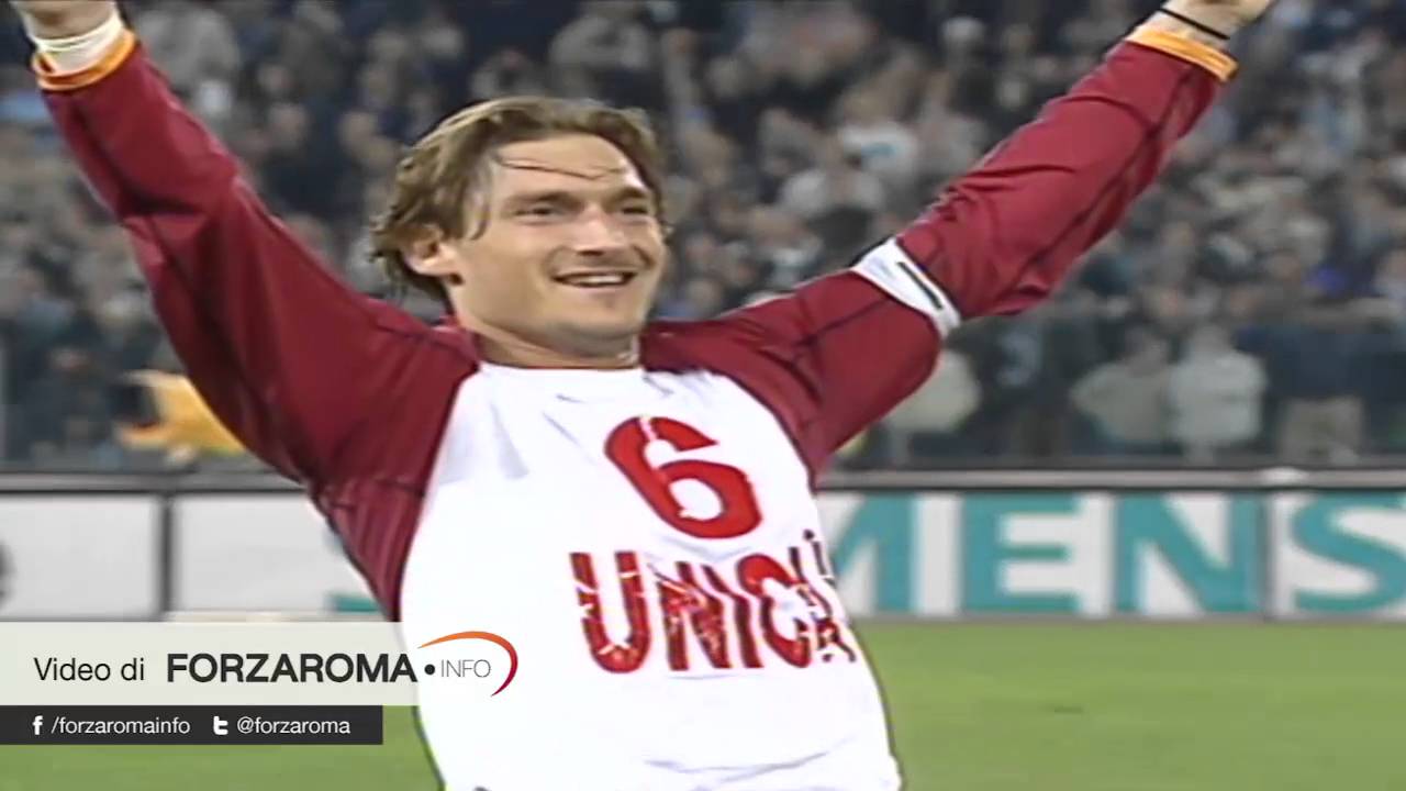 Francesco Totti: gli 11 gol segnati ai derby